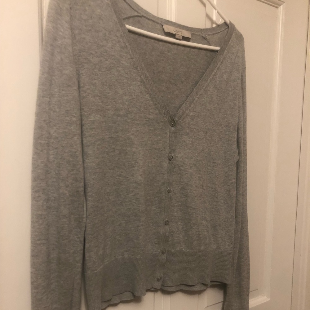 LOFT lightweight, button up cardigan